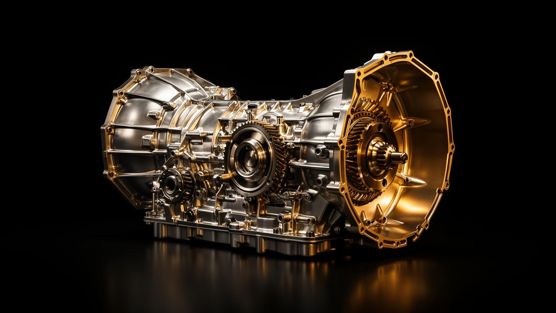 Polished transmission gearbox